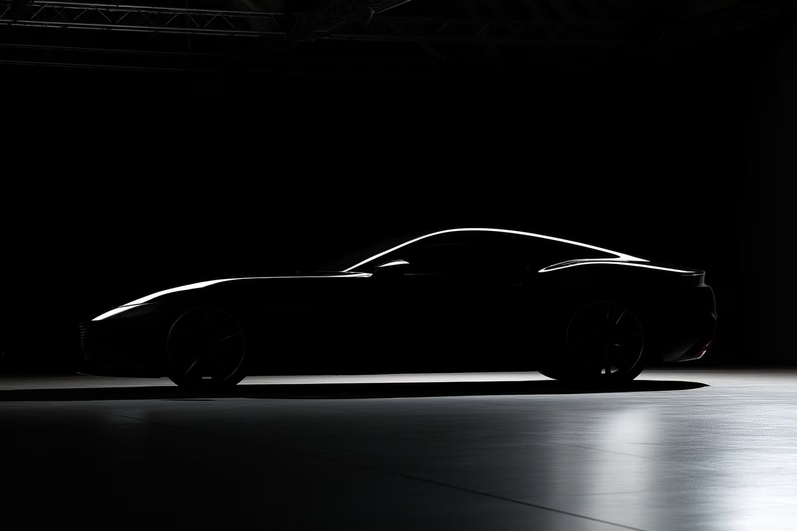 Спортен автомобил Porsche, паркиран пред завода на компанията в Цуфенхаузен, близо до Щутгарт, в един ярък ден.